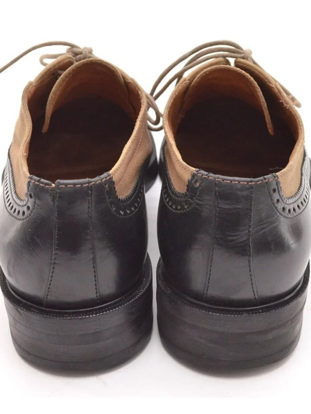 Men Dries Van Noten Perforated Cap Toe Oxfords 43.5